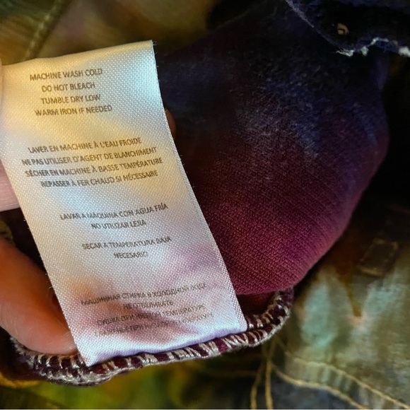 RE/DONE Corduroy Pants Womens Size 28 Small Tie Dye Hand Painted Redone Colorful - Picture 11 of 16